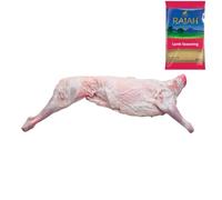 Whole Lamb 14kg with Rajah Lamb Seasoning - Premium Roast Cuts for Cooking & Braising - Fresh Halal Meat Pack