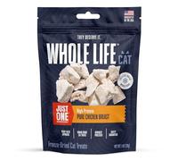 Whole Life Pet Just One Chicken Freeze Dried Cat Treats - Human Grade Cat Food Toppers, High Protein Cat Snacks, Cat Toppers for Food, USA Made Natural Cat Treats - 1 oz (Pack of 1)
