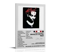 Whole Lotta Red-Playboi Carti Poster Decorative Painting Canvas Mural Is Bright And Beautiful, Suitable for Office Bedroom Decorative Painting to Create The Right AtmosphereFrame-style16x24inch(40x60c