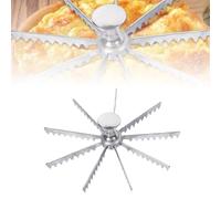 Whole Pie Cutter, Pie Marker 5/6/7/8/9/10/12 Slice Pie Cake Marker Aluminum Alloy Portion Divider, Pie Pan Divider Insert Pie Separator Cutter Baking Tools for Kitchen Party Commercial Home (9 Cut)