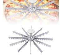 Whole Pie Cutter, Pie Marker 5/6/7/8/9/10/12 Slice Pie Cake Marker Aluminum Alloy Portion Divider, Pie Pan Divider Insert Pie Separator Cutter Baking Tools for Kitchen Party Commercial Home (12 Cut)