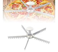 Whole Pie Cutter, Pie Marker 5/6/7/8/9/10/12 Slice Pie Cake Marker Aluminum Alloy Portion Divider, Pie Pan Divider Insert Pie Separator Cutter Baking Tools for Kitchen Party Commercial Home (5 Cut)