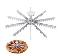 Whole Pie Cutter, Pie Marker 5/6/7/8/9/10/12 Slice Pie Cake Marker Aluminum Alloy Portion Divider, Pie Pan Divider Insert Pie Separator Cutter Baking Tools for Kitchen Party Commercial Home (10 Cut)