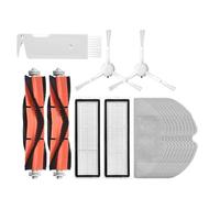 Whole Set Parts/Fit For Xiaomi Mijia 1 C Mi Robot Vacuum-Mop Cleaner SKV4093GL,Centre Roller Side Brush Hepa Filter Mop Cloth Wheel Sweeping Robot Set (Color : Set H)