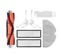 Whole Set Parts/Fit For Xiaomi Mijia 1 C Mi Robot Vacuum-Mop Cleaner SKV4093GL,Centre Roller Side Brush Hepa Filter Mop Cloth Wheel Sweeping Robot Set (Color : Set A)