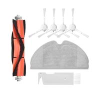 Whole Set Parts/Fit For Xiaomi Mijia 1 C Mi Robot Vacuum-Mop Cleaner SKV4093GL,Centre Roller Side Brush Hepa Filter Mop Cloth Wheel Sweeping Robot Set (Color : Set D)