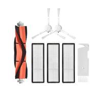 Whole Set Parts/Fit For Xiaomi Mijia 1 C Mi Robot Vacuum-Mop Cleaner SKV4093GL,Centre Roller Side Brush Hepa Filter Mop Cloth Wheel Sweeping Robot Set (Color : Set E)