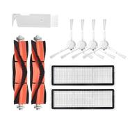 Whole Set Parts/Fit For Xiaomi Mijia 1 C Mi Robot Vacuum-Mop Cleaner SKV4093GL,Centre Roller Side Brush Hepa Filter Mop Cloth Wheel Sweeping Robot Set (Color : Set N)