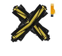Whole Side Brushes Strainer Filter Mop Cloth Robot Vacuum Cleaner Spare Part for Chuwi iLife V7 / V7s Plus(2 Main Brushes)
