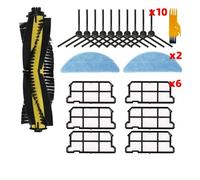 Whole Side Brushes Strainer Filter Mop Cloth Robot Vacuum Cleaner Spare Part for Chuwi iLife V7 / V7s Plus(SET 11)