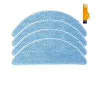 Whole Side Brushes Strainer Filter Mop Cloth Robot Vacuum Cleaner Spare Part for Chuwi iLife V7 / V7s Plus(4 Mop Cloths)