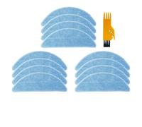 Whole Side Brushes Strainer Filter Mop Cloth Robot Vacuum Cleaner Spare Part for Chuwi iLife V7 / V7s Plus(12 Mop Cloths)