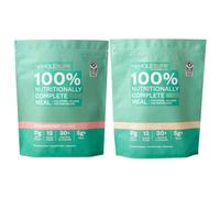 Whole Supp Vegan Meal Replacement Shake Variety Pack, Strawberry & Vanilla (2 Bag Bundle - 30 Meals) - 31g Plant Protein Powder, 30+ Vitamins, 13 Superfoods, High Fibre, Gluten-Free, 2 x 1.5kg