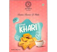 Whole Wheat Khari 400g | Crispy Whole Wheat Puff Pastry Snack | Freshly Baked Tea Time Khari Biscuit | Flaky & Savory Bakery Snack