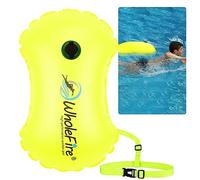 WholeFire 15L Swim Buoy Waterproof Inflatable swimming Buoy Swim Safety Float for Water Sports, Open Water Swimmers, Triathletes, Kayakers and Snorkelers