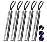 WholeFire 5PCS Rechargeable Pen Light, Ultra-Compact EDC Flashlight, 500 Lumen with 3 Modes, Mini Pen Torch Ligh Inspection Flashlight for Camping Outdoor Work Repair