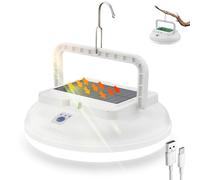 WholeFire Solar Camping Lights for Tent, Rechargeable Camping Lantern with 3 Modes, Hanging Waterproof Tent Light 126 LEDs Outdoor Lamp for Camping, Hiking, Power Outages, Emergency