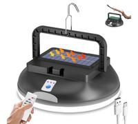 WholeFire Solar Camping Lights for Tent, Rechargeable Camping Lantern with Remote Control, Hanging Waterproof Tent Light with 5 Modes for Camping, Hiking, Power Outages, Emergency