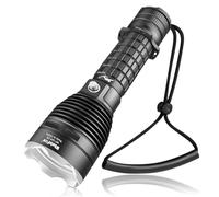 WholeFire Underwater Diving 2000 Lumens Scuba Diving Torch, LED Diving Flashlight with 3 Modes, LED Scuba Dive Light Night IPX8 Waterproof Dive Light Professional Snorkeling
