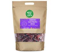 Wholefood Earth Dried Cranberries Infused in Pineapple Juice 250 g | GMO Free | Source of Fibre