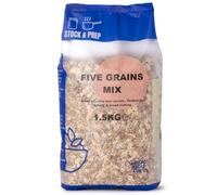 Wholefood Earth Five Grains Mix 1.5kg - Stock & Prep - Wheat Rye Barley Oats Millet | Multi Grain Blend | High Fibre