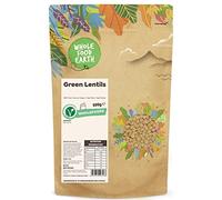 Wholefood Earth Green Lentils 500 g | GMO Free | Natural | High Fibre | High Protein