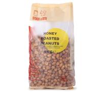 Wholefood Earth Honey Roasted Peanuts 1kg - Sweet & Crunchy | Real Honey | High Protein | No Artificial Flavours | Stock & Bite