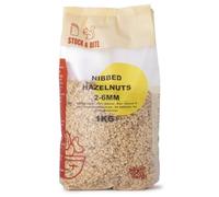 Wholefood Earth Nibbed Hazelnuts 2-6mm 1kg - Finely Chopped | Rich in Vitamin E | Ideal for Baking | Vegan | Stock & Bite