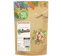 Wholefood Earth Organic Brazil Nuts - 500g | Raw | GMO Free | Vegan | Source of Fibre | Certified Organic