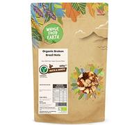 Wholefood Earth Organic Broken Brazil Nuts - 500g | Raw | GMO Free | Vegan | Source of Fibre | Certified Organic