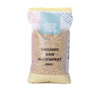 Wholefood Earth Organic Buckwheat - 2 kg | GMO Free | Vegan | Source of Fibre | Certified Organic