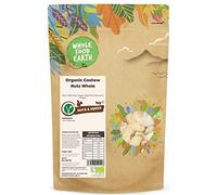 Wholefood Earth Organic Cashew Nuts Whole - 1 kg | Raw | GMO Free | Vegan | High Fibre | Source of Protein | Certified Organic