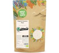 Wholefood Earth Organic Cassava Flour - 1 kg | GMO Free | Vegan | High Fibre | Certified Organic