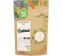 Wholefood Earth Organic Cassava Flour - 3 kg | GMO Free | Vegan | High Fibre | Certified Organic