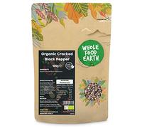 Wholefood Earth Organic Cracked Black Pepper 100 g | GMO Free | Certified Organic