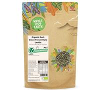 Wholefood Earth Organic Dark Green French Style Lentils 3kg GMO Free | Vegan | High Fibre | High Protein | Certified Organic