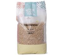 Wholefood Earth - Organic Dried Chick Peas 8mm - 3kg - High Protein & Fibre - Raw Single Ingredient - Batch-Tested for Purity - Ideal for Smooth Hummus and Salads