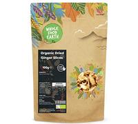 Wholefood Earth Organic Dried Ginger Slices 100 g | GMO Free | Certified Organic
