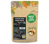 Wholefood Earth Organic Dried Ginger Slices 50 g | GMO Free | Certified Organic