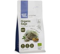 Wholefood Earth Organic Dried Sage Leaves 100g | Whole Leaf | GMO Free | Vegan | Certified Organic Culinary Herb for Seasoning, Stuffing & Tea