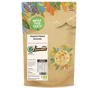 Wholefood Earth Organic Flaked Almonds - 500g | GMO Free | Vegan | High Fibre | Source of Protein | Certified Organic