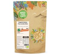 Wholefood Earth Organic Gluten Free Jumbo Oats - 3 kg | GMO Free | Vegan | High Fibre | Certified Organic