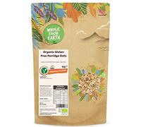 Wholefood Earth Organic Gluten Free Porridge Oats - 1 kg | GMO Free | Vegan | High Fibre | Certified Organic