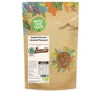 Wholefood Earth Organic Ground Linseed/Flaxseed - 1kg - High Fibre - Source of Protein - Certified Organic