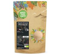 Wholefood Earth Organic Ground White Pepper 1 kg | GMO Free | Certified Organic