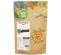 Wholefood Earth Organic Popping Corn - 3kg | GMO Free | Vegan | High Fibre | Certified Organic