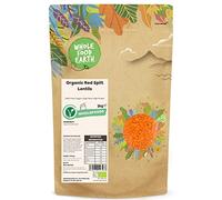 Wholefood Earth Organic Red Split Lentils 3kg GMO Free | Vegan | High Fibre | High Protein | Certified Organic