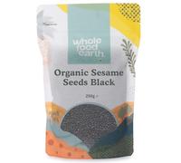 Wholefood Earth Organic Sesame Seeds Black 250g Raw | GMO Free | Vegan | Certified Organic