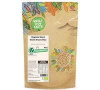 Wholefood Earth Organic Short Grain Brown Rice 1kg GMO Free | Vegan | Source of Fibre | Certified Organic