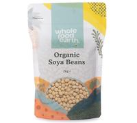 Wholefood Earth Organic SOYA Beans 2kg GMO Free | Vegan | High Fibre | High Protein | Certified Organic